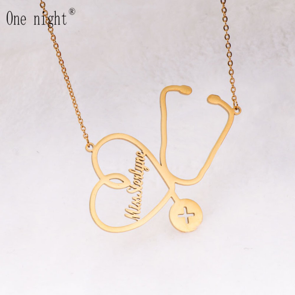 Custom Name Necklace Stainless - Stethoscope review and price