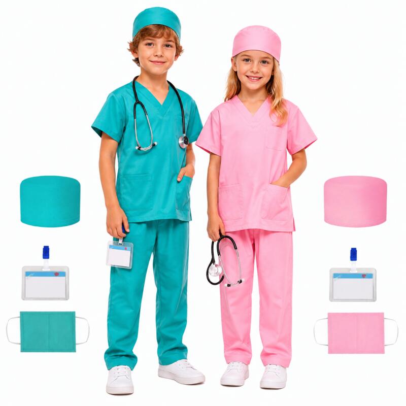 Kids Doctor Scrubs Costume Set - Stethoscope review and price