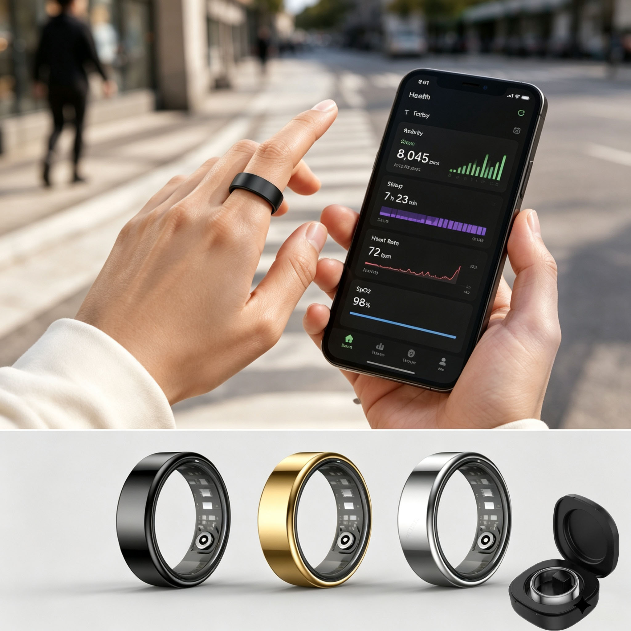 Smart Ring Heart Rate Blood Pr - Blood Pressure Monitor review and price