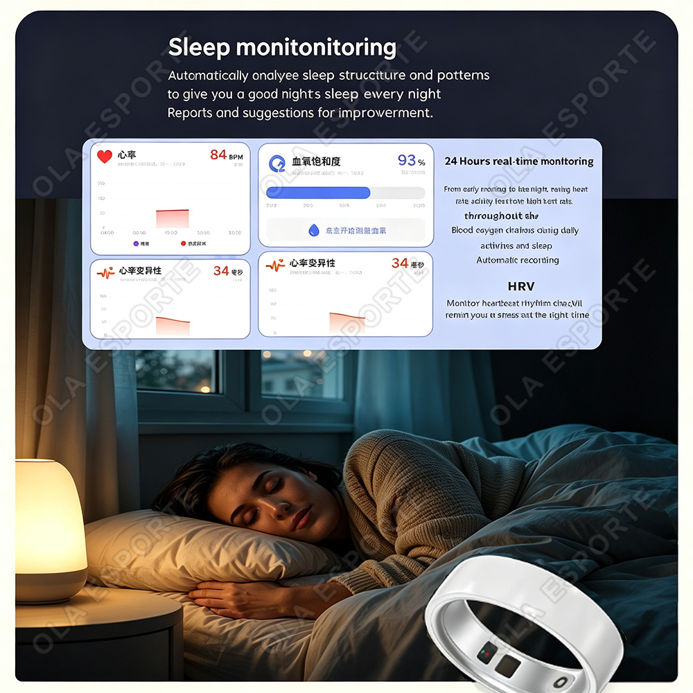Ceramic Smart Ring Heart Rate  - Blood Pressure Monitor review and price